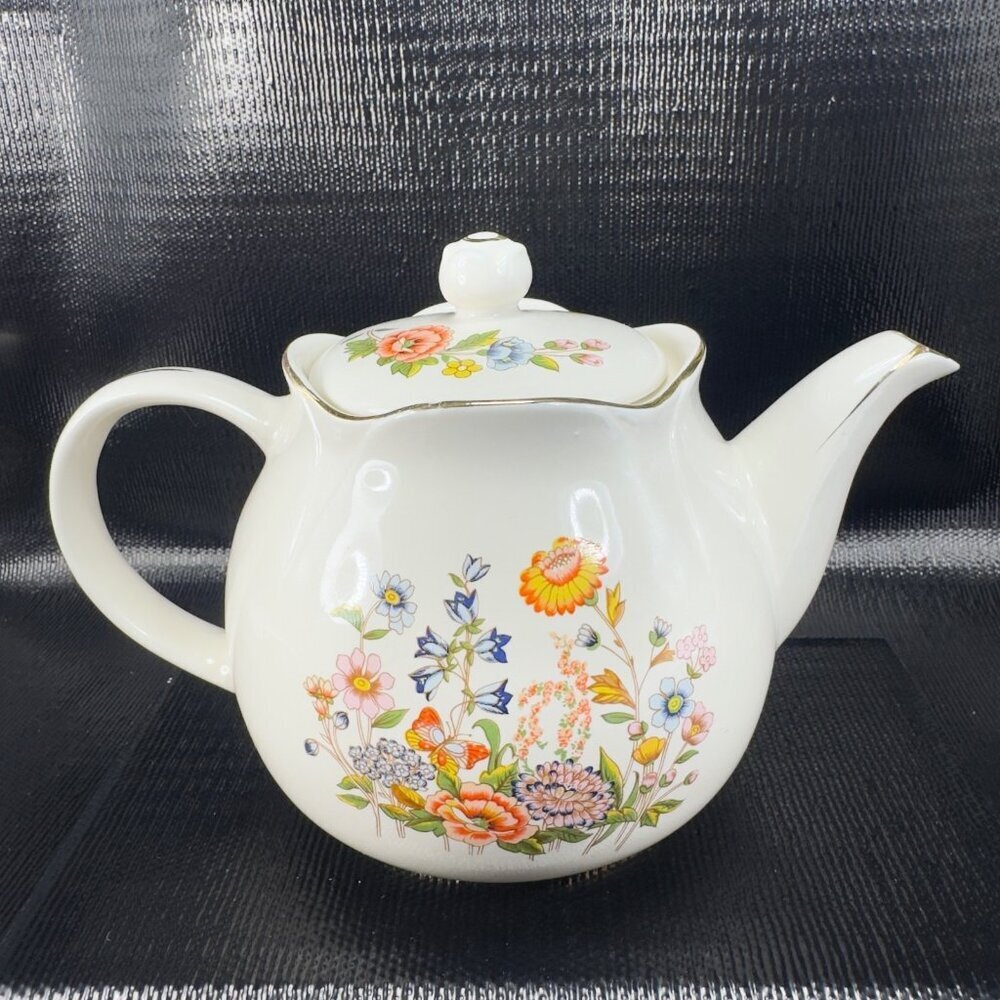 Vintage 1989 Robinson Design Group Floral‎ Teapot Carafe Jug Made In Japan VTG